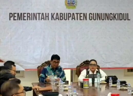 Bupati Barito Utara, H. Shalahuddin, ketika berdialog dalam kaji tiru ke Pemkab Gunungkidul, Rabu (5/8/2026). (ist)