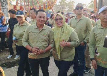 Waket I DPRD Murung Raya, Dina Maulidah, saat mengikuti Mura Expo 2026.