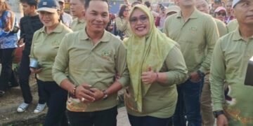 Waket I DPRD Murung Raya, Dina Maulidah, saat mengikuti Mura Expo 2026.