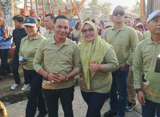 Waket I DPRD Murung Raya, Dina Maulidah, saat mengikuti Mura Expo 2026.
