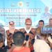 Ketua Tim penilai Kompolnas ompolnas Dr. Yusuf Warsyim, S.Ag., M.H., didampingi Bupati Barito Selatan Eddy Raya Samsuri, S.T., M.M., Wakil Bupati Khristianto Yudha, S.T, M.T., serta Kapolres Barsel AKBP Jecson R. Hutapea, S.I.K., M.H., saat diwawancarai awak media. (ist)