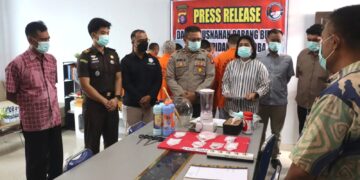 Pemusnahan barang bukti narkotika yang dilaksanakan jajaran Satresnarkoba Polresta Palangka Raya, Kamis (13/8/2026). (ist)