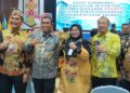 Bupati Barito Utara, H. Shalahuddin (dua dari kanan) bersama jajajaran kepala daerah di Kalteng mengikuti Rakor Antikorupsi di Palangka Raya, Kamis (13/8/2027).