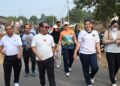 Sekda Bartim, Misnohartaku, dalam gelaran Jalan Sehat SEGAH, Sabtu (15/8/2026).