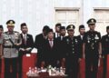Ketua DPRD Murung Raya, Rumiadi, menghadiri malam pengukuhan Paskibraka, Sabtu (15/8/2026).