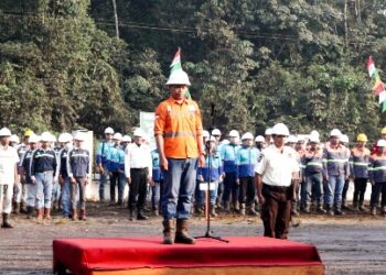 Upacara peringatan HUT ke-81 RI yang dilaksanakan oleh jajaran Rimau Group, Senin (17/8/2026).