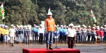 Upacara peringatan HUT ke-81 RI yang dilaksanakan oleh jajaran Rimau Group, Senin (17/8/2026).
