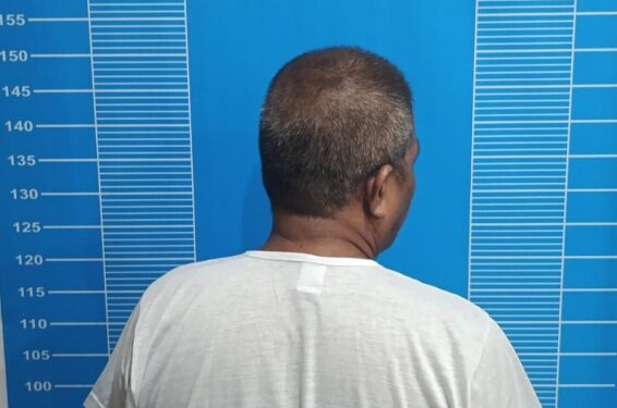 S alias U (55) yang diamankan.