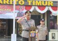 Kapolres Bartim AKBP Eddy Santoso, S.I.K., M.H., memimpin upacara peringatan Hari Juang Polri, Jumat (21/8/2026). (ist)
