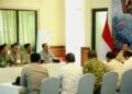 Gubernur Kalimantan Tengah, Agustiar Sabran, dalam rakor Karhutla dengan Presiden RI Prabowo Subianto beserta jajaran, ketika mengunjungi Kalimantan Tengah, Minggu (23/8/2026). (ist)