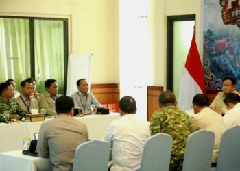 Gubernur Kalimantan Tengah, Agustiar Sabran, dalam rakor Karhutla dengan Presiden RI Prabowo Subianto beserta jajaran, ketika mengunjungi Kalimantan Tengah, Minggu (23/8/2026). (ist)