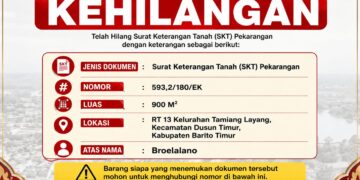 Pamflet pengumuman.