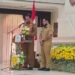 Bupati Barito Timur M. Yamin bersama Wakil Bupati Barito Timur Adi Mula Nakalelu, ketika menyampaikan sambutan di Musda VI Golkar Barito Timur, di GPU Mantawara Tamiang Layang, Senin (24/8/2026).