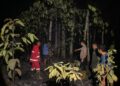 Pascakebakaran lahan di Baruyan tim gabungan kembali melakukan penyisiran memastikan tidak adanya api, Sabtu (29/8/2026).