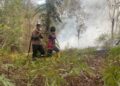 Penanganan kebakaran lahan RT 5 Desa Dayu, Kecamatan Karusen Janang, Sabtu (29/8/2026). (ist)