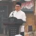Bupati Barito Utara, H. Shalahuddin, menyampaikan pesan kepada masyarakat disela pelaksanaan Slat Istisqa, Minggu (30/8/2026).
