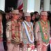 Bupati Murung Raya, Heriyus dan Wabup Rahmanto Muhidin, pada momen perayaan HUT ke-24 Kabupaten Murung Raya, yang turut dihadiri langsung oleh Gubernur Kalteng H. Agustiar Sabran, dan jajaran Forkopimda Kalteng, Sabtu (1/8/2026).
