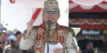 Gubernur Kalteng H. Agustiar Sabran, menyampaikan pelbagai dalam momentum Hari Jadi ke-24 Kabupaten Murung Raya, Sabtu (1/8/2026).