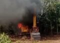 Sebuah alat berat jenis excavator dikabarkan terbakar di kawasan Pal 4, Perumahan Adella, Tamiang Layang, Kecamatan Dusun Timur, Kabupaten Barito Timur, Selasa (18/8/2026) sekitar pukul 13.30 WIB.