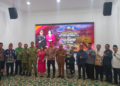 Ketua Komisi I DPRD Murung Raya, Rejikinoor (dua dari kiri) menghadiri penyambutan Kapolres Baru, Selasa (21/7/2026).
