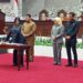 Ketua DPRD Kalteng Arton S. Dohong, menandatangani KUA-PPAS Rancangan APBD 2027, dalam Paripurna, Selasa (18/8/2026). (ist)