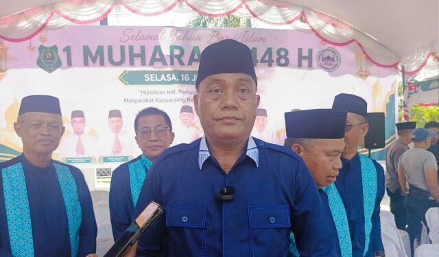 Anggota DPRD Kabupaten Kapuas, H. Saferiansyah, menghadiri Pawai 1 Muharram 1448 Hijriah yang digelar Panitia Hari-Hari Besar Islam (PHBI) Kabupaten Kapuas, Selasa (16/6/2026).