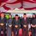 Wakil Ketua I DPRD Kapuas Yohanes dan Wakil Ketua II DPRD Kapuas Berinto bersama anggota DPRD Kapuas hadiri upacara HUT Bhayangkara Ke-80 di halaman Kantor Bupati Kapuas, Rabu (1/7/2026). (ist)