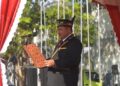 Ketua DPRD Kabupaten Kapuas, Ardiansah., S.Hut., M.M., mendapat kepercayaan untuk membacakan Pembukaan Undang-Undang Dasar (UUD) 1945 dalam Upacara Peringatan Hari Ulang Tahun (HUT) ke-81 Kemerdekaan Republik Indonesia Tahun 2026 di Stadion Panunjung Tarung Kuala Kapuas, pada Senin (17/8/2026) pagi. (ist)