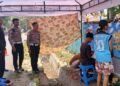 Pembuatan mural yang dilakukan jajaran Satlantas Polres Bartim di momen HUT ke-71 Lalu Lintas, Selasa (15/9/2026).