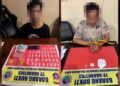P (34) dan MA (26) beserta barang bukti.