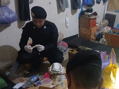 Penggeledahan blok hunian warga binaan yang dilakukan aparat gabungan, Rabu (23/9/2026) malam.