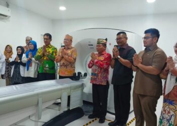 Ketua Komisi IV DPRD Kabupaten Kapuas Arhensa Mullah Muhammad, hadiri peresmian fasilitas Computed Tomography (CT) Scan 64 Slice di RSUD dr. H. Soemarno Sosroatmodjo Kuala Kapuas, Senin (29/6/2026). (ist)