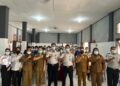 Kepala Rutan Kelas IIB Tamiang Layang, Agung Novarianto, beserta jajaran dan petugas Dinkes usai sosialisasi dengan warga binaan, Selasa (1/9/2026). (ist)