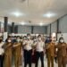 Kepala Rutan Kelas IIB Tamiang Layang, Agung Novarianto, beserta jajaran dan petugas Dinkes usai sosialisasi dengan warga binaan, Selasa (1/9/2026). (ist)