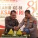 Kapolres Barito Timur AKBP Eddy Santoso, S.I.K., M.H., dan Kajari Bartim Abdul Halim, S.H., M.H., memotong tumpeng bersama dalam syukuran Harlah ke-81 Kejaksaan RI, Rabu (2/9/2026).