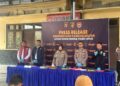 Kapolres Kapuas AKBP Rina Perwitasari, beserta jajaran dalam press release, Senin (7/9/2026). (ist)