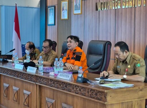 Bupati Bartim, M. Yamin, dalam Rapat Tim Anggaran Pemerintah Daerah (TAPD), Senin (7/9/2026).