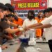 Kasat Resnarkoba Polresta Palangka Raya,AKP Yonika Winner Te'dang, S.T., M.H. memimpin pemusnahan barang bukti sabu, Rabu (9/9/2026). (ist)