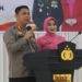 Kapolresta Palangka Raya Kombes Pol Andiyatna, S.I.K., M.H., didampingi istri dalam acara pisah sambut yang digelar di Mapolresta Palangka Raya, Jalan Tjilik Riwut Km 3,5, Kamis (10/9/2026) siang.