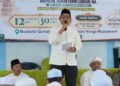 Bupati Barito Utara H. Shalahuddin bersama Wakil Bupati Felix Sonadie Y. Tingan hadir dalam Peringatan Haul ke-5 Abuya Syeikh Ahmad Fahmi Zamzam, pendiri Yayasan Islam Nurul Hidayah Yasin dan Pondok Pesantren Yasin, yang digelar di Musalla Qurratul ‘Ain, Pondok Pesantren Yasin, Sabtu (12/9/2026).