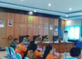 Bupati Barito Timur M. Yamin saat memimpin Rapat Koordinasi Penanganan Karhutla di wilayah Kabupaten Barito Timur, di aula ruang rapat Kantor Bupati Barito Timur, Senin (14/9/2026).