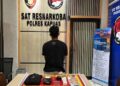 MM (27) dan barang bukti.