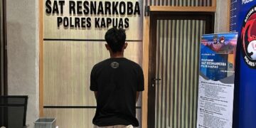 MM (27) dan barang bukti.