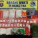 Penampakan barang bukti ratusan gram sabu.