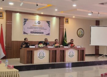 Asbin Kejati Kalteng Anthony, didampingi Kejari Bartim Abdul Halim dalam rangka kunjungan, Selasa (22/9/2026). (ist)