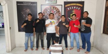 Resmob Polres Timur, bersama Resmob Polres Kapuas, mengamankan pelaku. (ist)