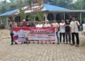 Bhabinkamtibmas Polsek Awang yang aktif untuk mensosialisasikan larangan bakar lahan dan maklumat Kapolda Kalteng, Jumat (25/9/2026).