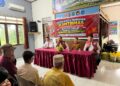 Pelaksanaan sosialisasi dan himbauan kamtibmas yang dilakukan jajaran Satresnarkoba Polres Kapuas di Kampung Bebas Narkoba, Senin (28/9/2026).