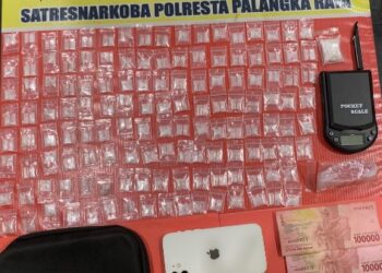 Barang bukti yang diamankan.