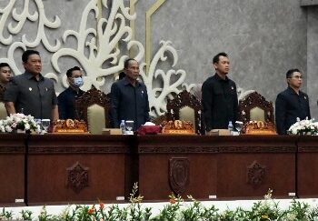 Rapat Paripurna ke-9 Penutupan Masa Persidangan III 2026 yang dihadiri Unsur Pimpinan DPRD dan Wagub Kalteng, Selasa (1/9/2026). (ist)
